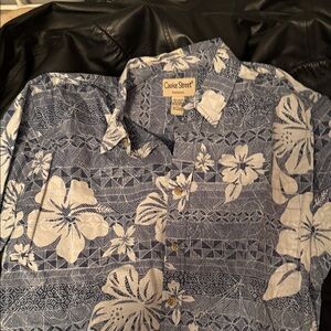 Cooke Street Men's Blue Floral Casual Shirt